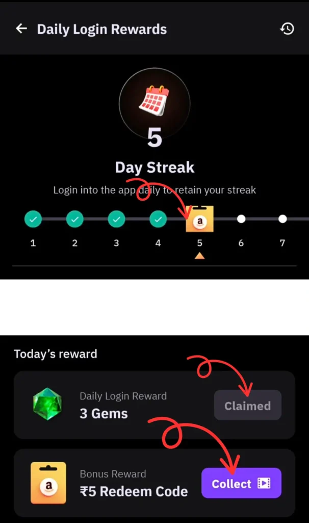 daily streak earning